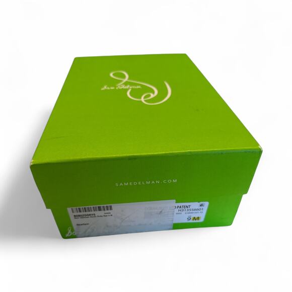 Sam Edelman Doran Heels Size 9 Ruby Red Patent Leather - Picture 8 of 16